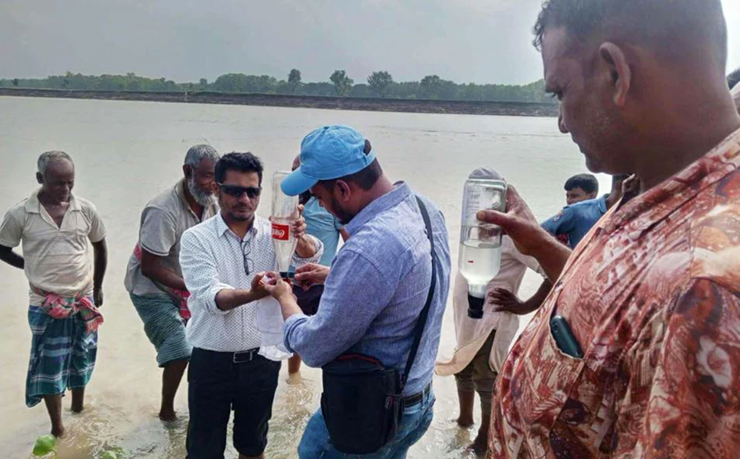 রাজশাহীর পদ্মাপাড়ে মিথেন গ্যাসের উপস্থিতি পেল বাপেক্স